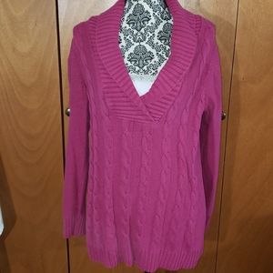Sweater with modesty lace pink  - 42